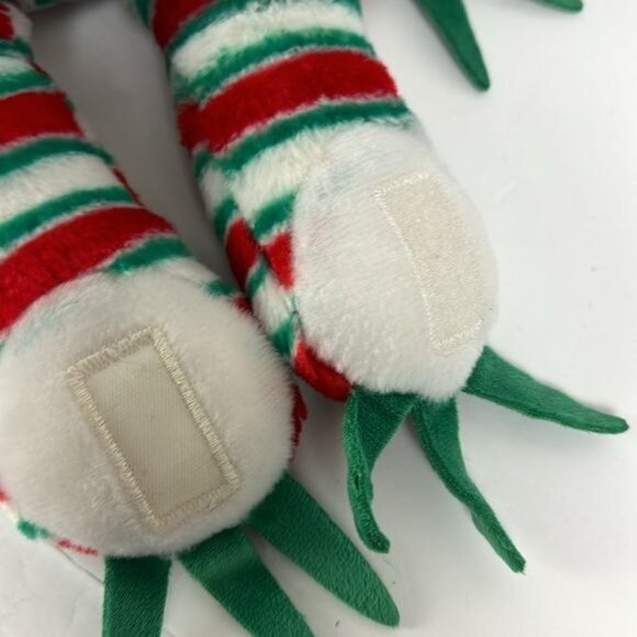 Build A Bear Peppermint Twist Sloth Plush holiday red green stripes Christmas BA - Picture 9 of 9